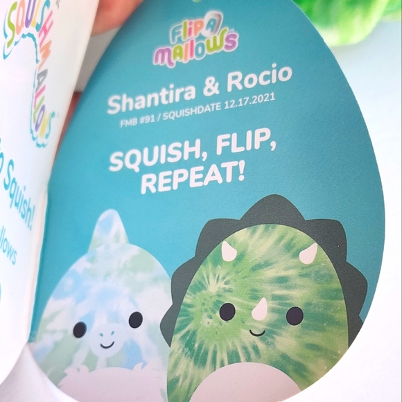 Shantira🔄Rocio 🦕 🦖 Pterodactyl & Triceratops Flip A Mallows O.Squish ☆ - Picture 8 of 11